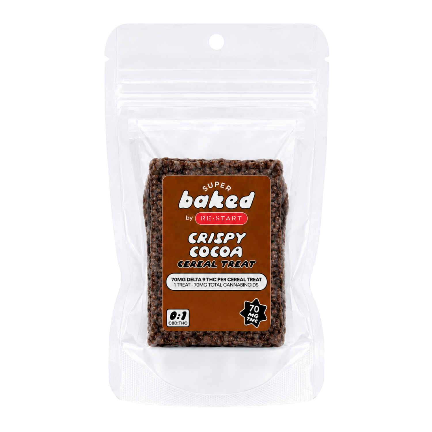 Delta 9 THC Crispy Cocoa Cereal Treat / 40MG